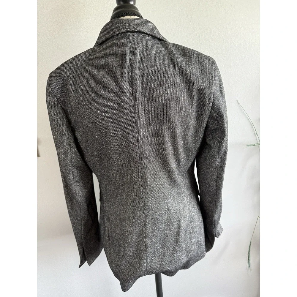 Talbots Women's Grace Fit Flatteringly Classic‎ Gray Blazer Jacket Size 10 NWT
